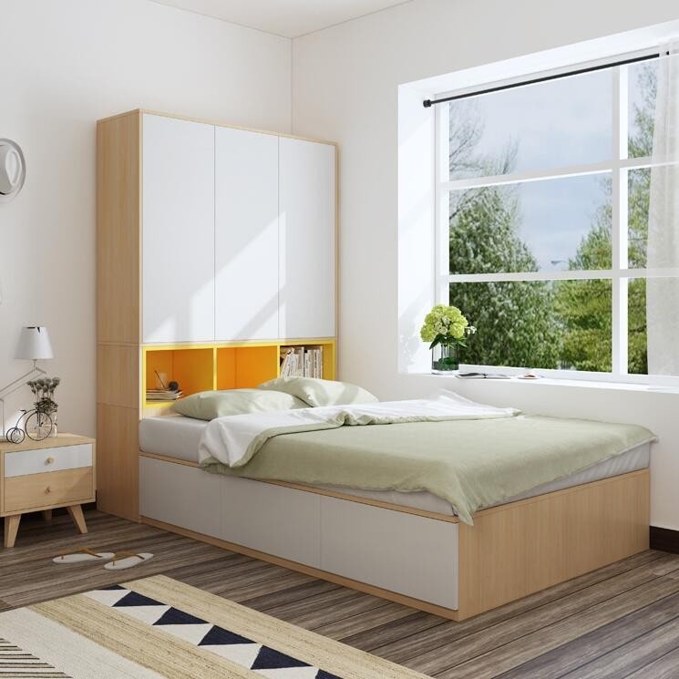 Giường Ngủ Liền Tủ Quần áo Giường Ngủ Liền Tủ Quần áo